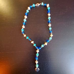 Blue necklace